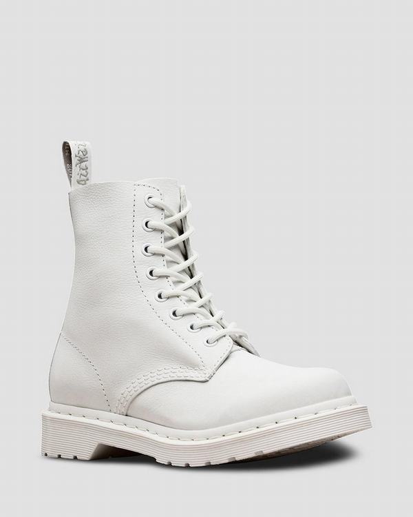 Dr Martens Dámské Kotníkové Boty Mono 1460 Pascal Virginia Bílé, CZ-269731